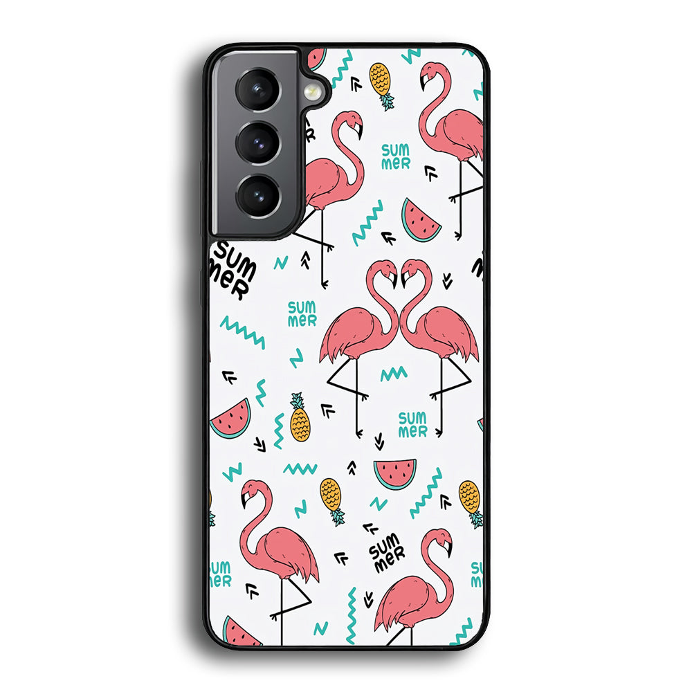 Flamingo Summer Samsung Galaxy S21 Case