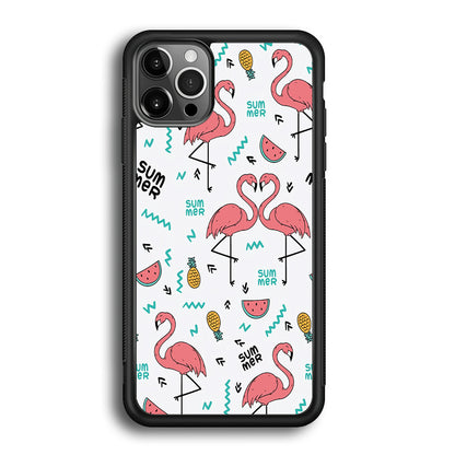 Flamingo Summer iPhone 12 Pro Case