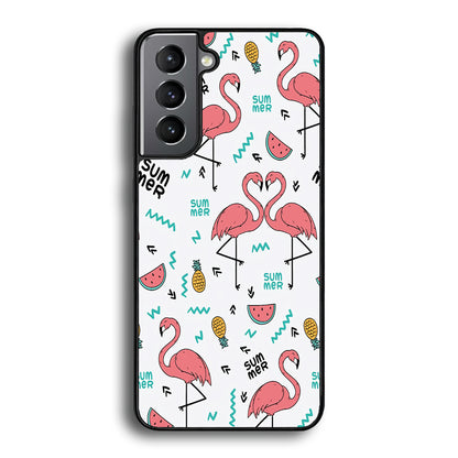 Flamingo Summer Samsung Galaxy S21 Plus Case