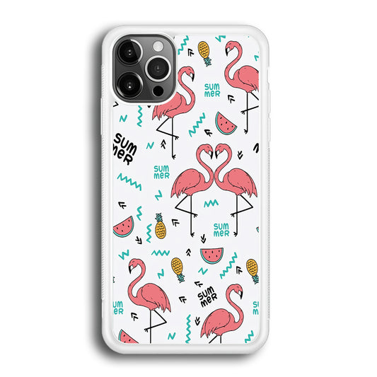 Flamingo Summer iPhone 12 Pro Case