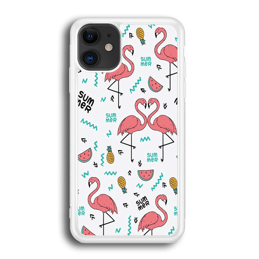 Flamingo Summer  iPhone 12 Case