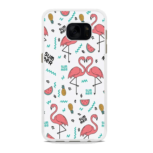 Flamingo Summer Samsung Galaxy S7 Edge Case - ezzyst