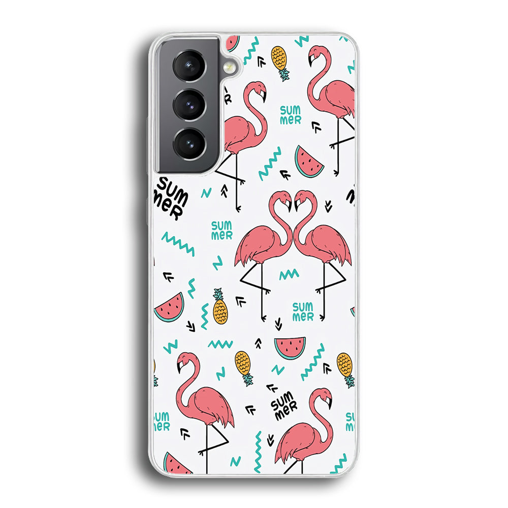 Flamingo Summer Samsung Galaxy S21 Plus Case