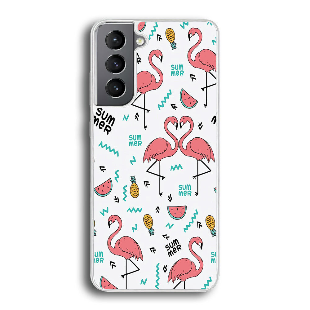 Flamingo Summer Samsung Galaxy S21 Case