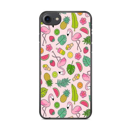 Flamingo Summer Fruit iPhone 8 Case - ezzyst