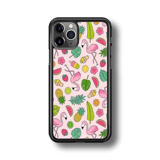 Flamingo Summer Fruit iPhone 11 Pro Case - ezzyst