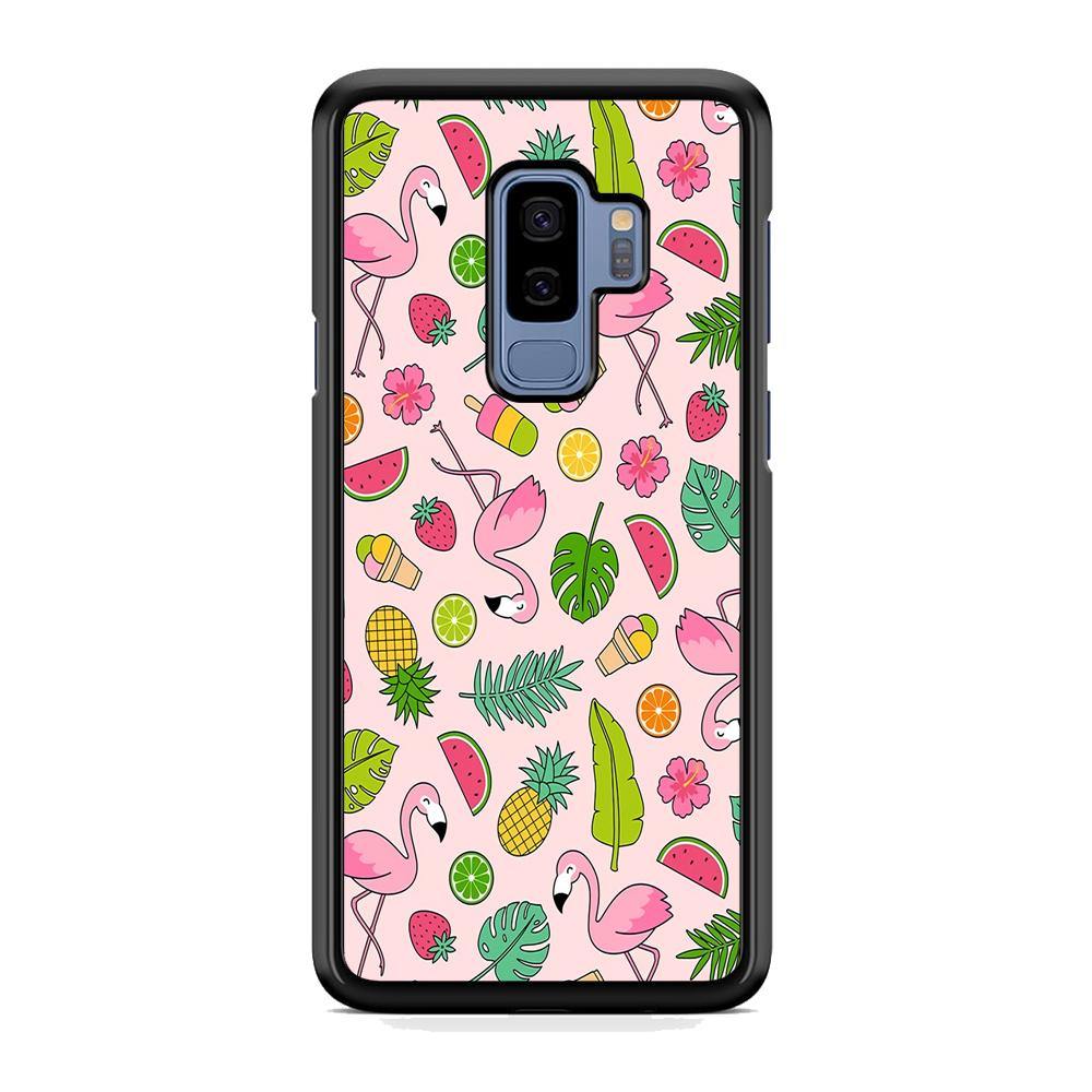 Flamingo Summer Fruit Samsung Galaxy S9 Plus Case - ezzyst