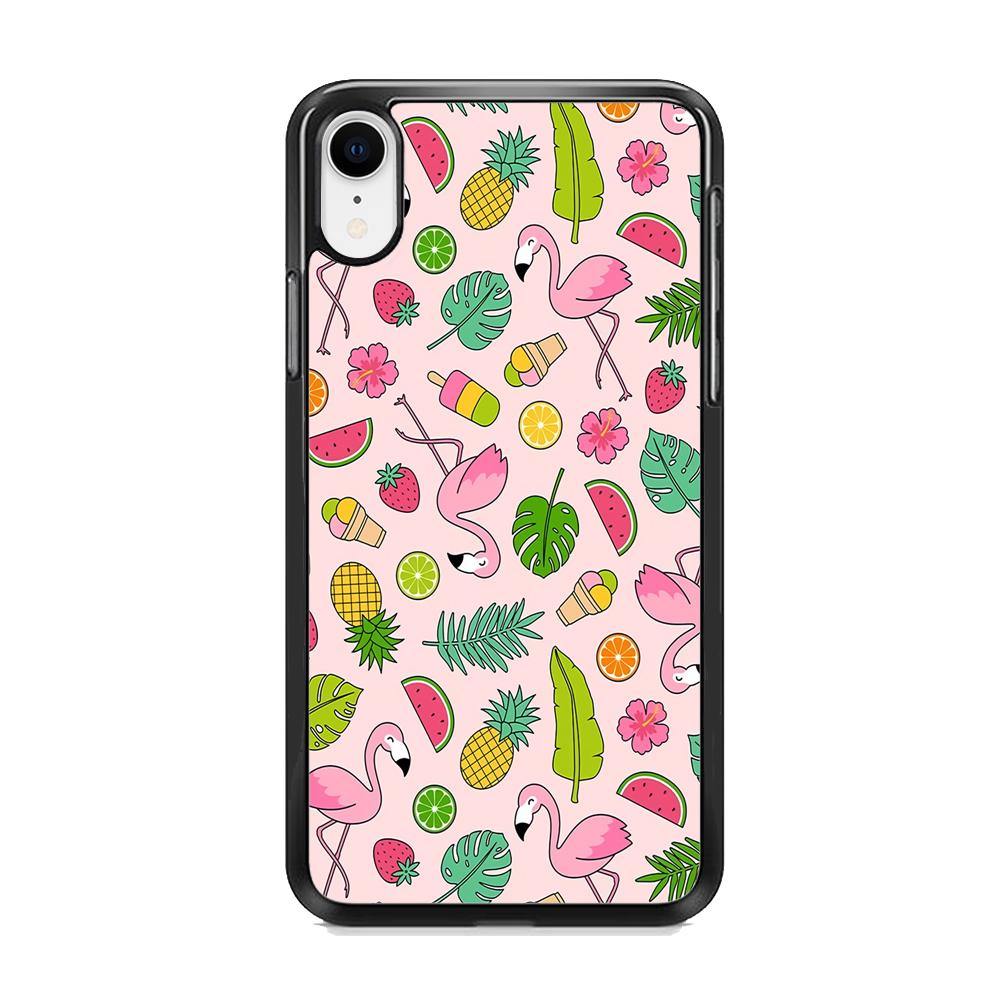 Flamingo Summer Fruit iPhone XR Case - ezzyst