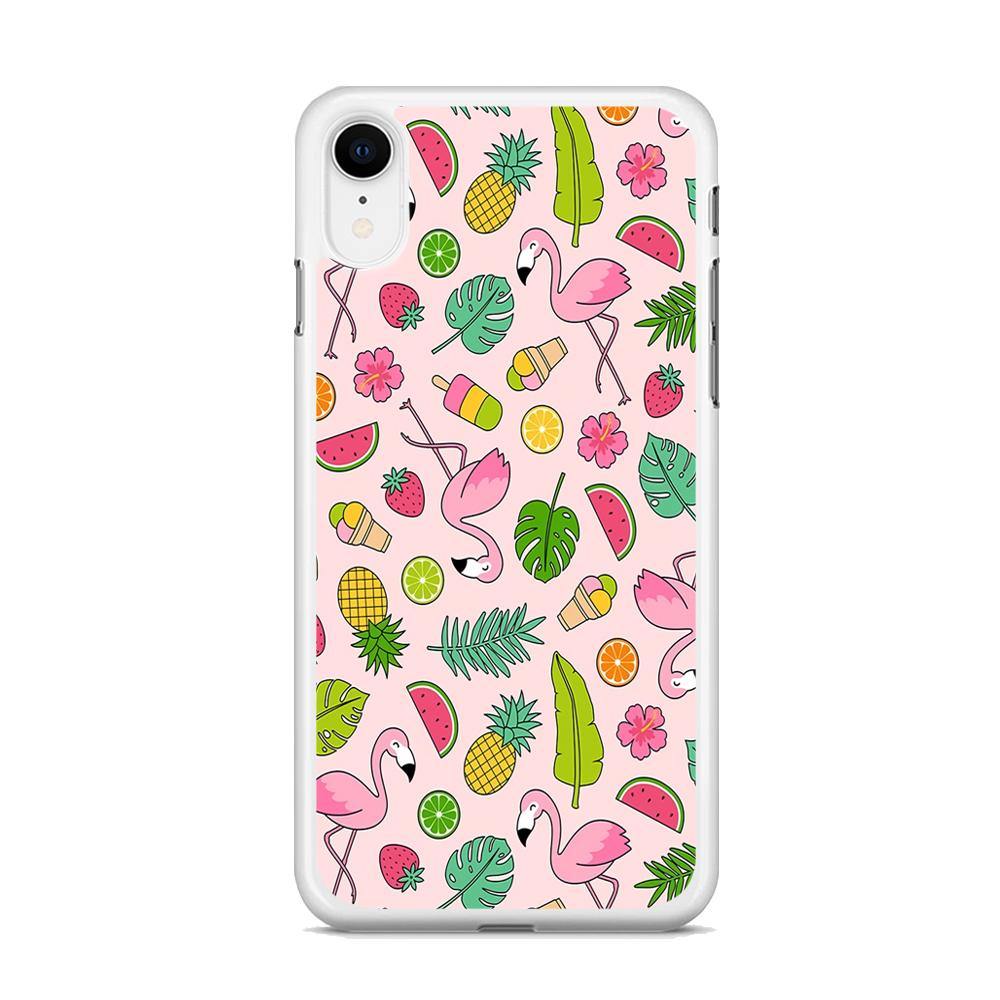 Flamingo Summer Fruit iPhone XR Case - ezzyst