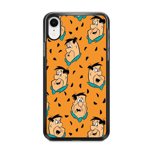 Flintstone Fred Doodle Emoji iPhone XR Case