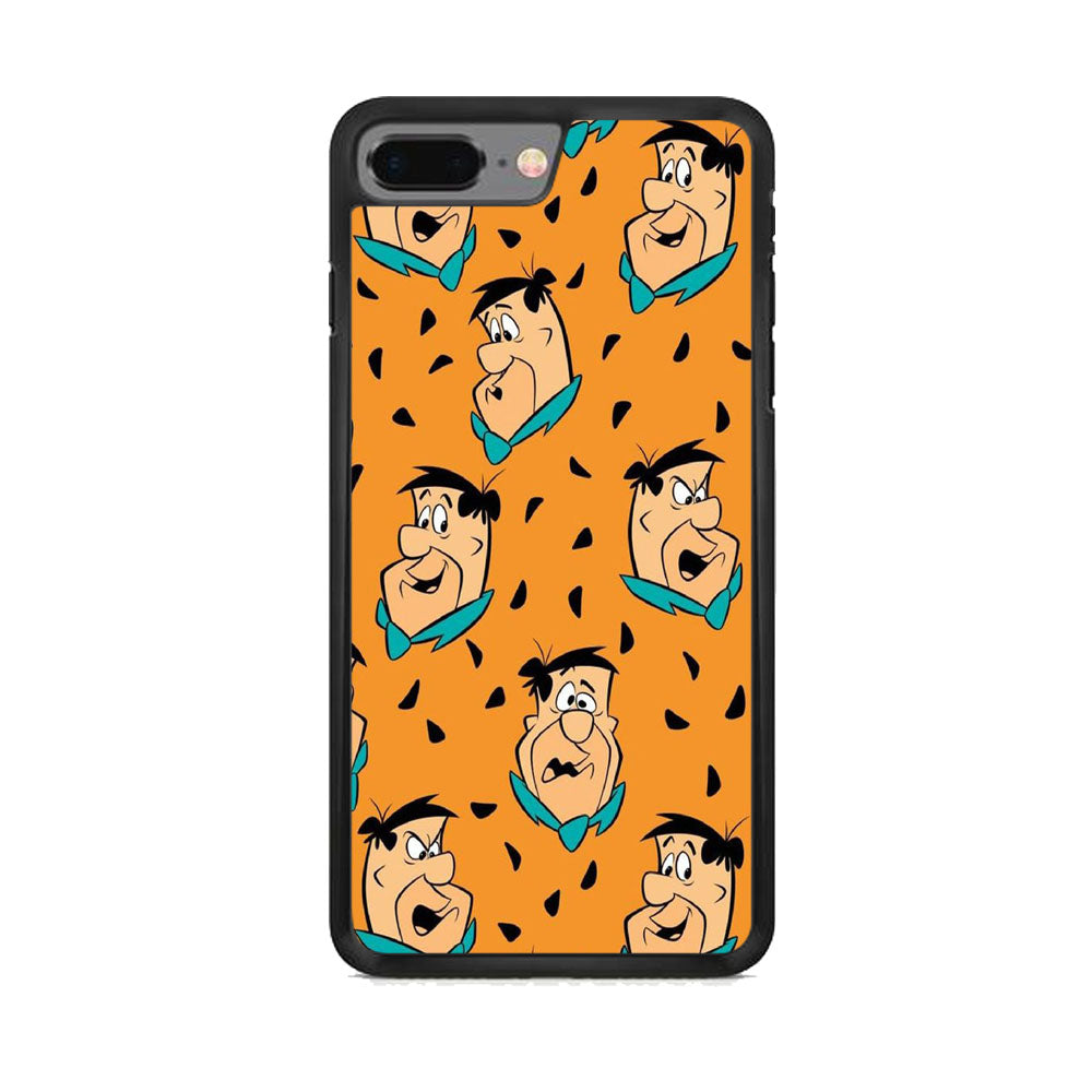 Flintstone Fred Doodle Emoji iPhone 8 Plus Case