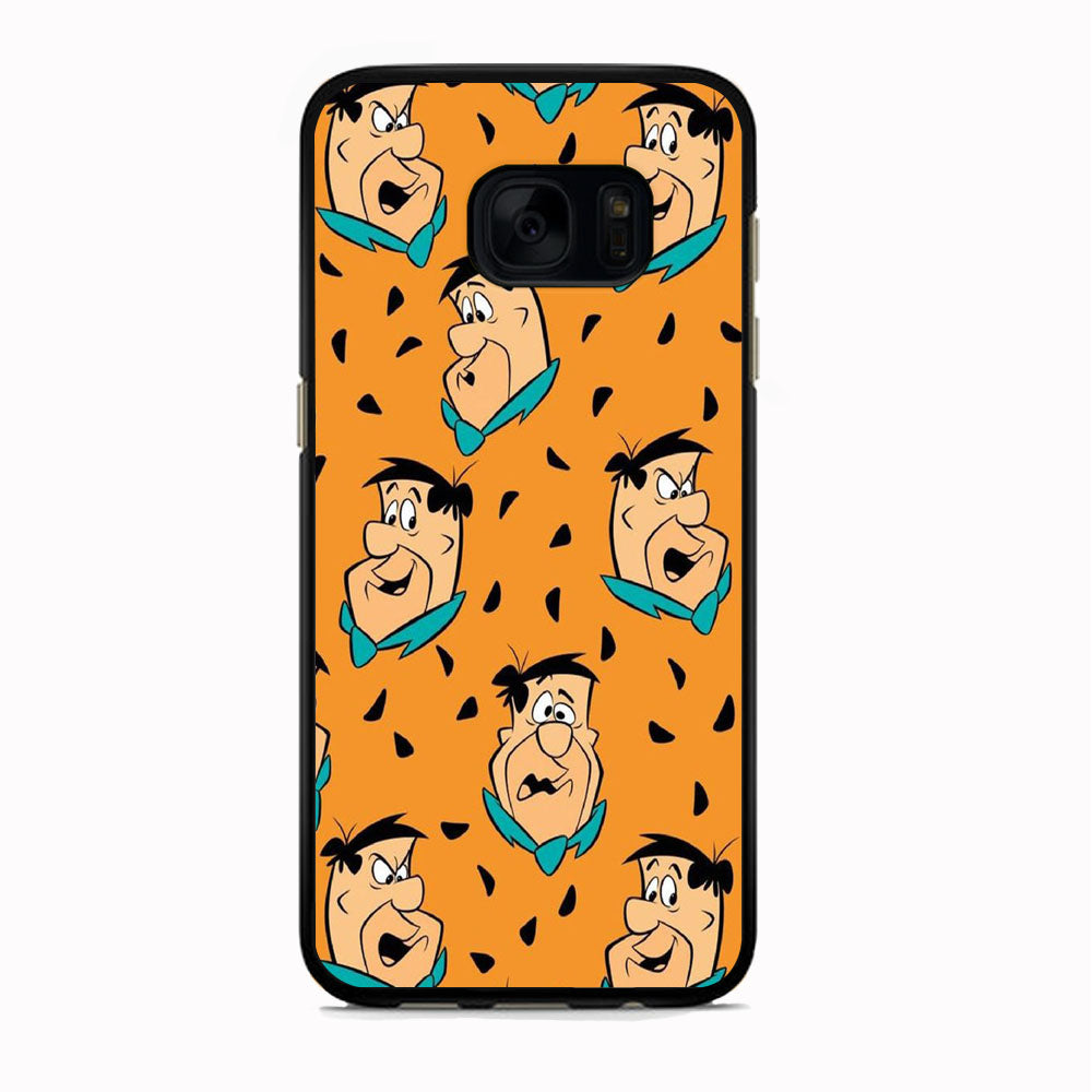 Flintstone Fred Doodle Emoji Samsung Galaxy S7 Case