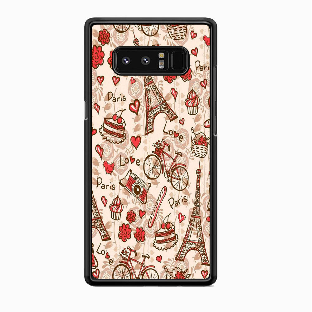 Flowers Beauty In Paris Wallpaper Samsung Galaxy Note 8 Case