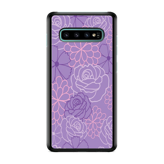Flowers Lavender Colours Samsung Galaxy S10 Case