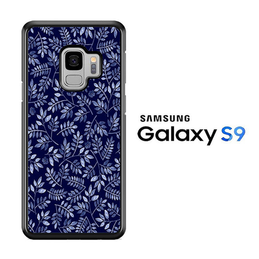 Flowers Navy Samsung Galaxy S9 Case