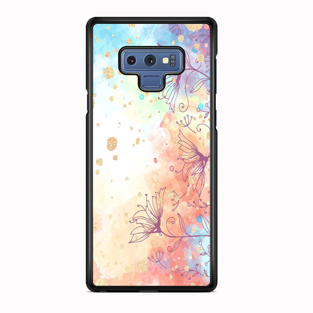 Flowers Purple And Mix Colours Samsung Galaxy Note 9 Case