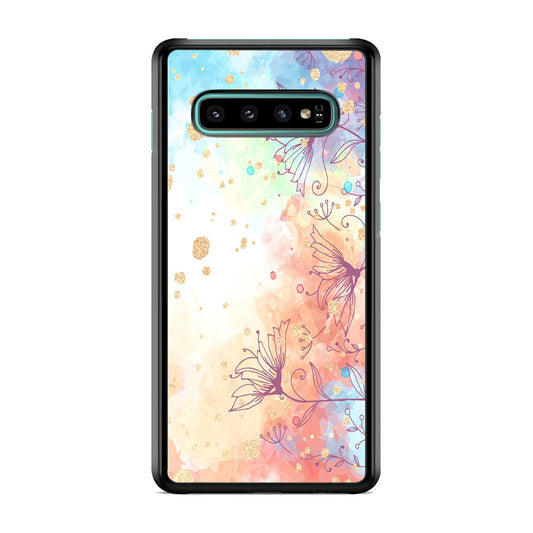 Flowers Purple And Mix Colours Samsung Galaxy S10 Case