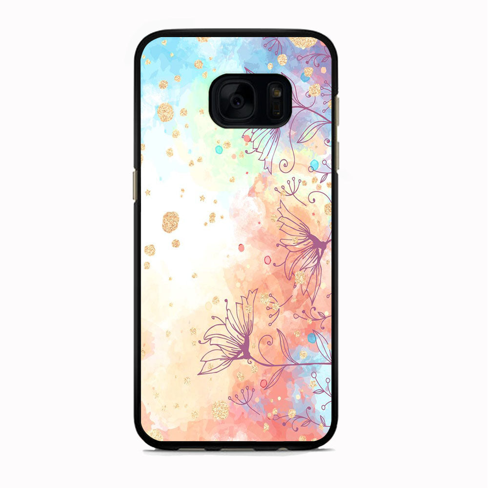 Flowers Purple And Mix Colours Samsung Galaxy S7 Case
