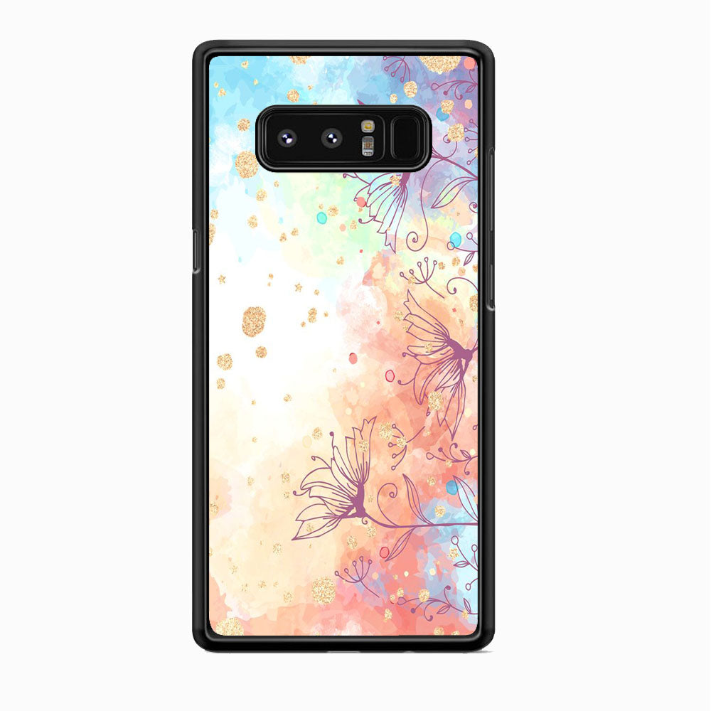 Flowers Purple And Mix Colours Samsung Galaxy Note 8 Case