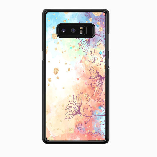 Flowers Purple And Mix Colours Samsung Galaxy Note 8 Case