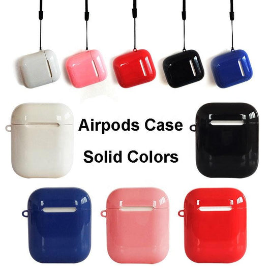 Colour Simple Plastic Protective Case Cover For Apple Airpods
