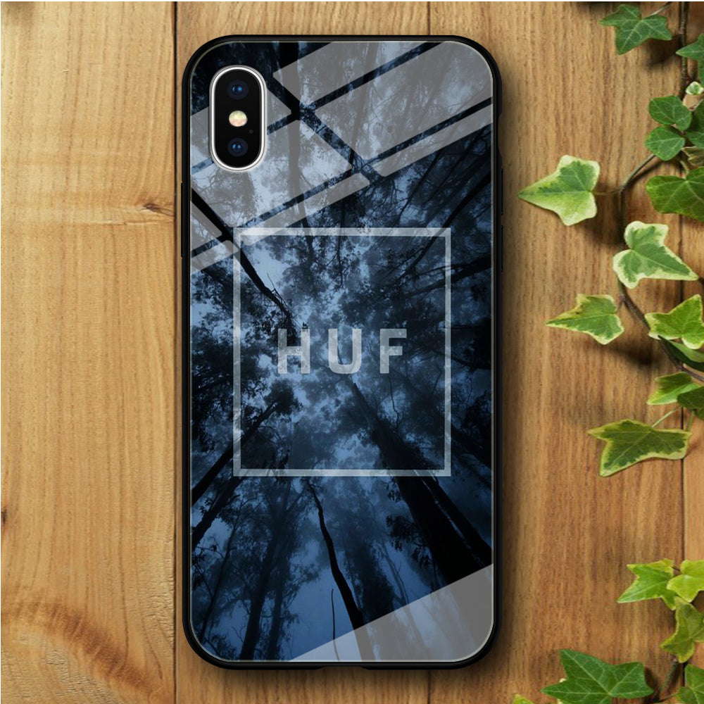 Forest Huf Foggy iPhone Xs Max Tempered Glass Case
