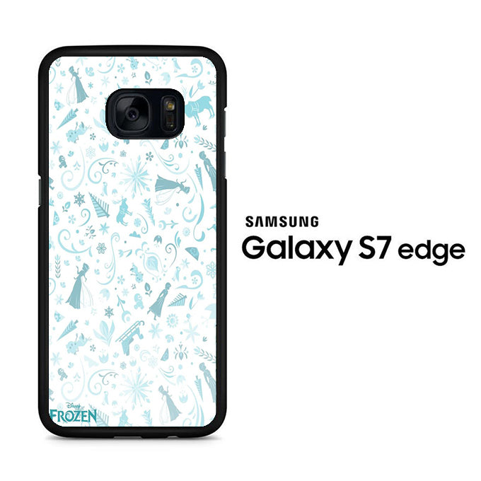 Frozen White Wallpaper Samsung Galaxy S7 Edge Case