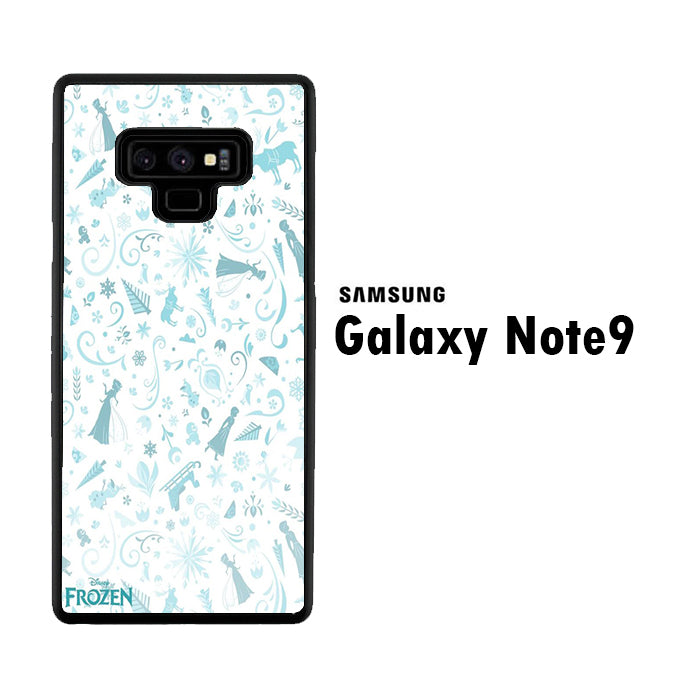 Frozen White Wallpaper Samsung Galaxy Note 9 Case