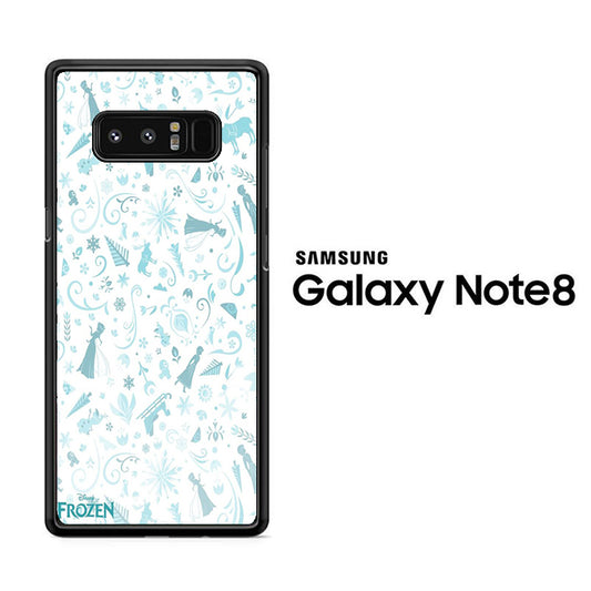 Frozen White Wallpaper Samsung Galaxy Note 8 Case