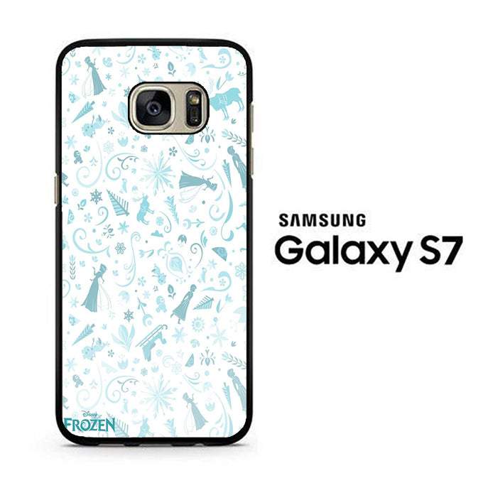 Frozen White Wallpaper Samsung Galaxy S7 Case