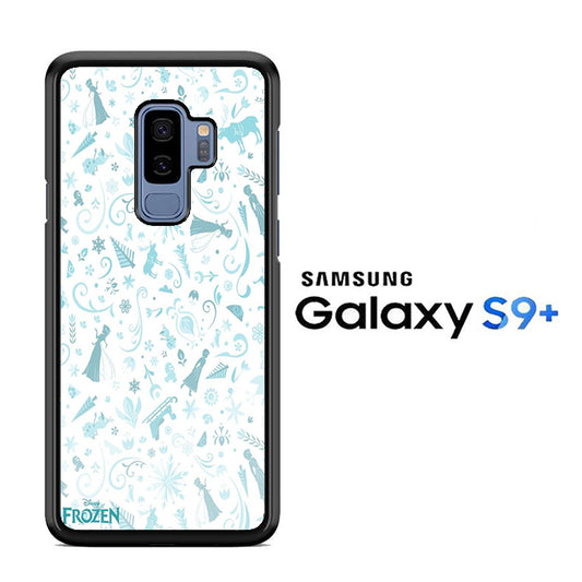 Frozen White Wallpaper Samsung Galaxy S9 Plus Case