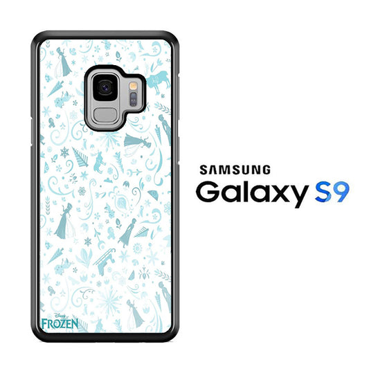 Frozen White Wallpaper Samsung Galaxy S9 Case