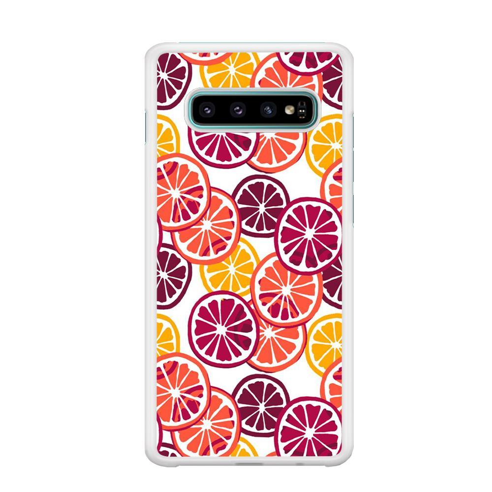 Fruit Fresh Orange Samsung Galaxy S10 Case - ezzyst