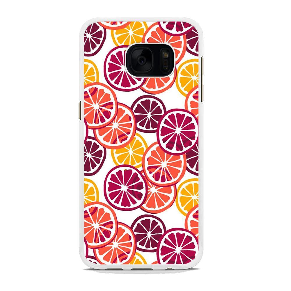 Fruit Fresh Orange Samsung Galaxy S7 Edge Case - ezzyst