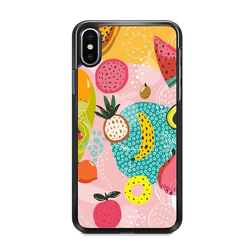 Fruit Mix Dessert iPhone Xs Case - ezzyst