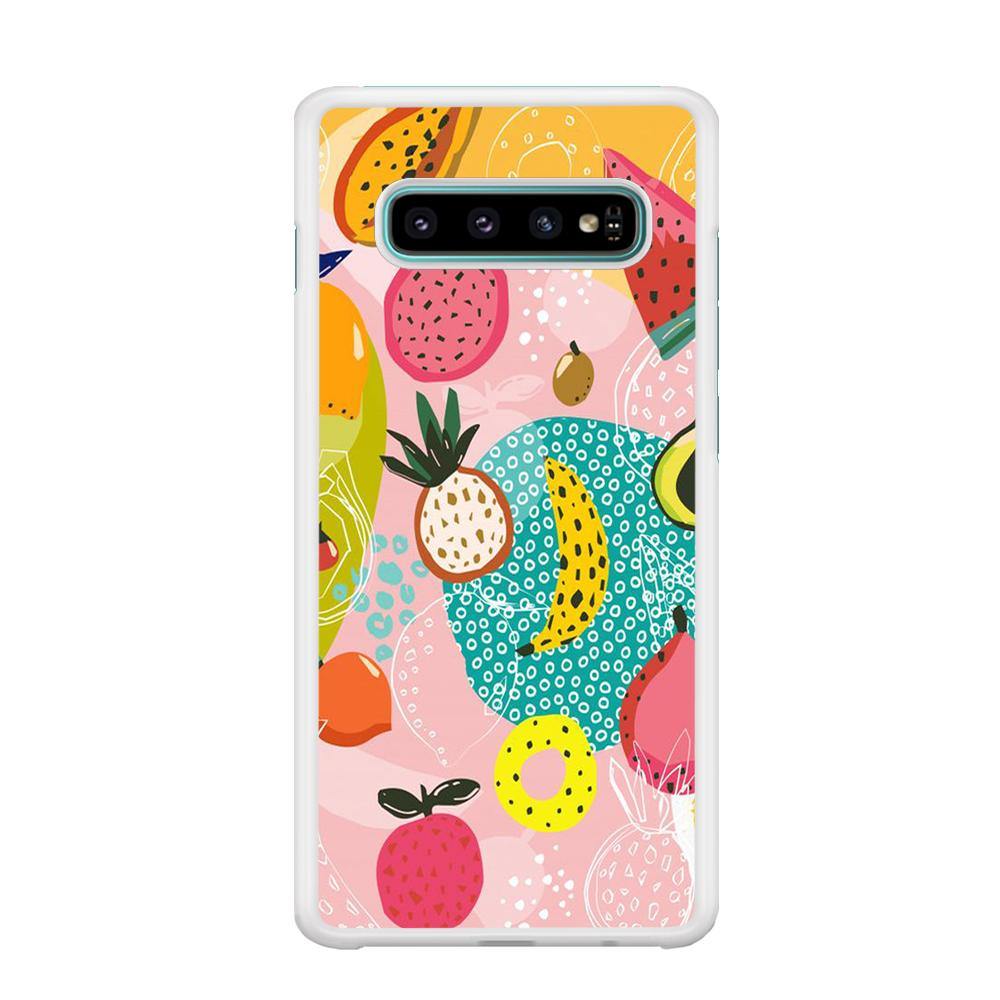 Fruit Mix Dessert Samsung Galaxy S10 Case - ezzyst