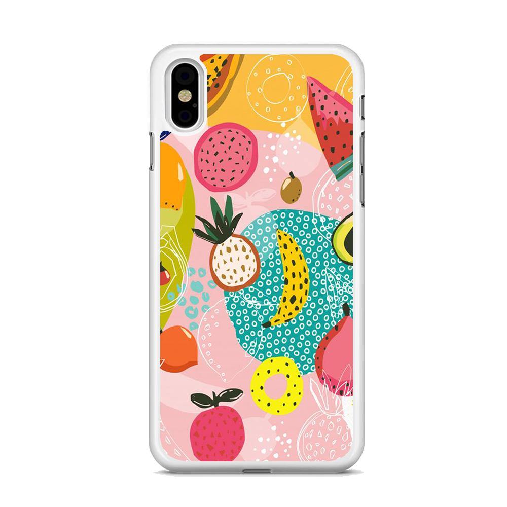 Fruit Mix Dessert iPhone Xs Case - ezzyst