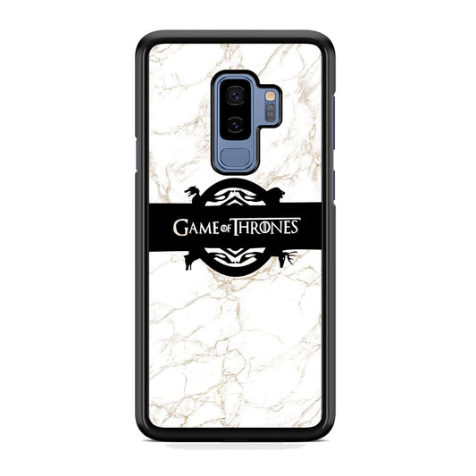 Game Of Thrones Logo White Marble Samsung Galaxy S9 Plus Case