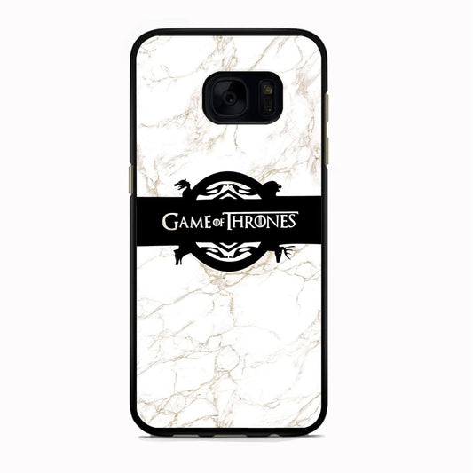 Game Of Thrones Logo White Marble Samsung Galaxy S7 Case