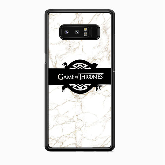Game Of Thrones Logo White Marble Samsung Galaxy Note 8 Case