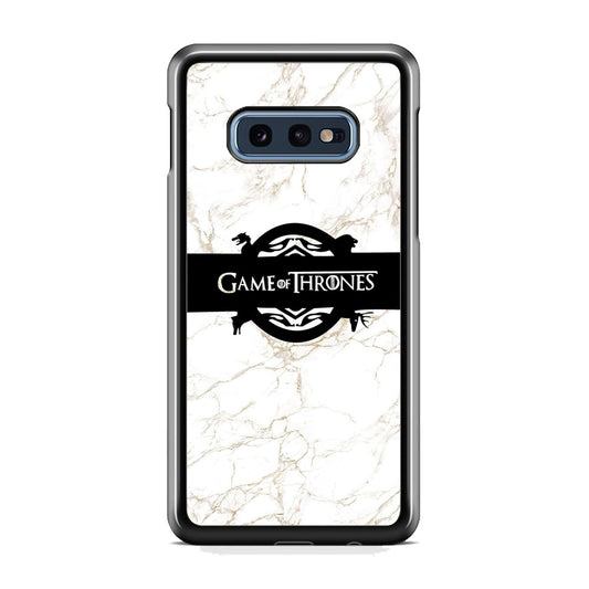 Game Of Thrones Logo White Marble Samsung Galaxy 10e Case
