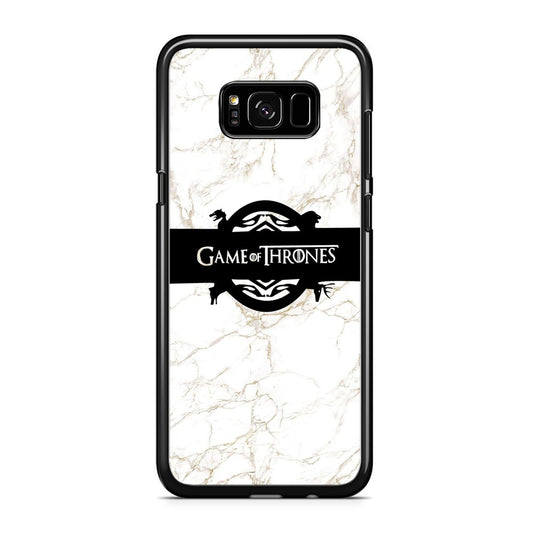Game Of Thrones Logo White Marble Samsung Galaxy S8 Case