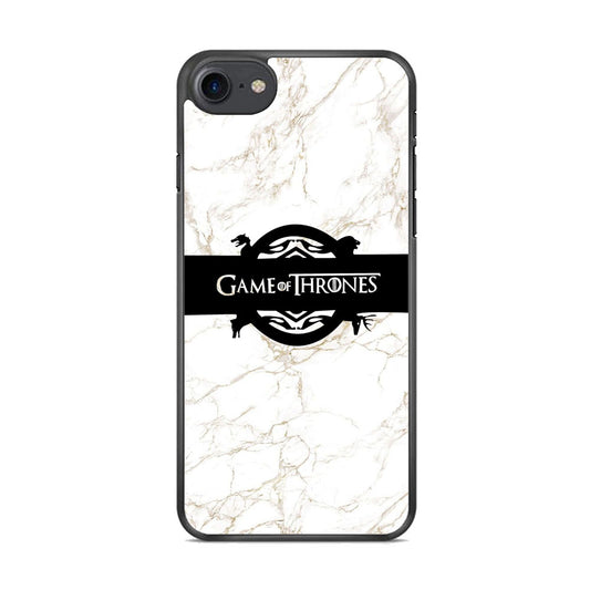 Game Of Thrones Logo White Marble iPhone 8 Case