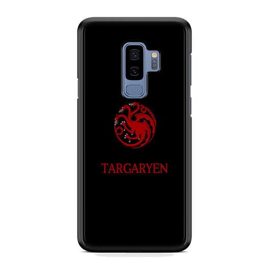 Game Of Thrones Targaryen Black Maroon Emblem Samsung Galaxy S9 Plus Case
