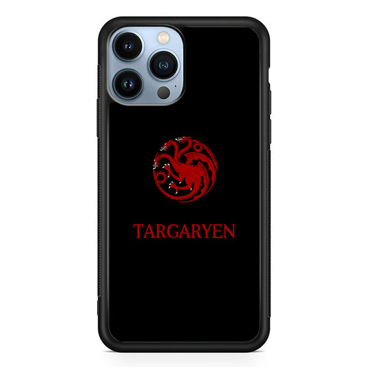 Game Of Thrones Targaryen Black Maroon Emblem iPhone 13 Pro Case