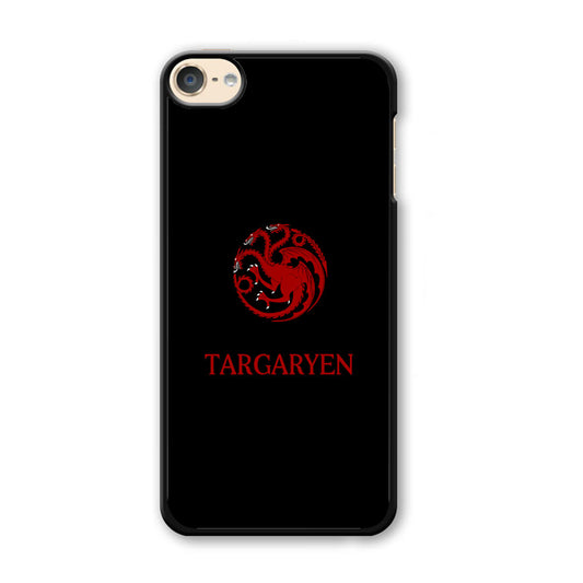 Game Of Thrones Targaryen Black Maroon Emblem iPod Touch 6 Case - Ezzystore