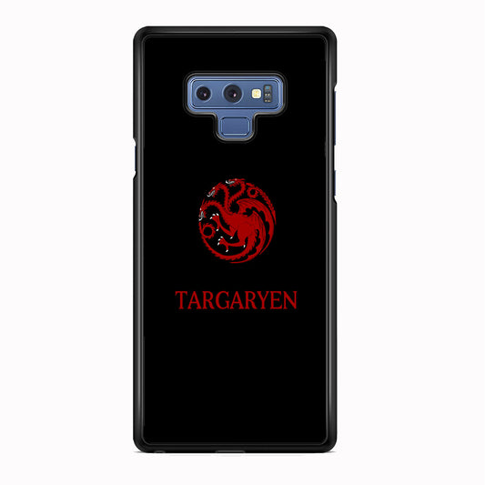 Game Of Thrones Targaryen Black Maroon Emblem Samsung Galaxy Note 9 Case