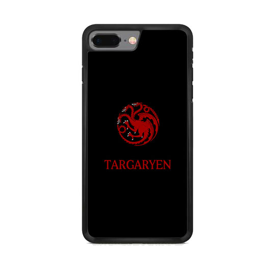 Game Of Thrones Targaryen Black Maroon Emblem iPhone 8 Plus Case