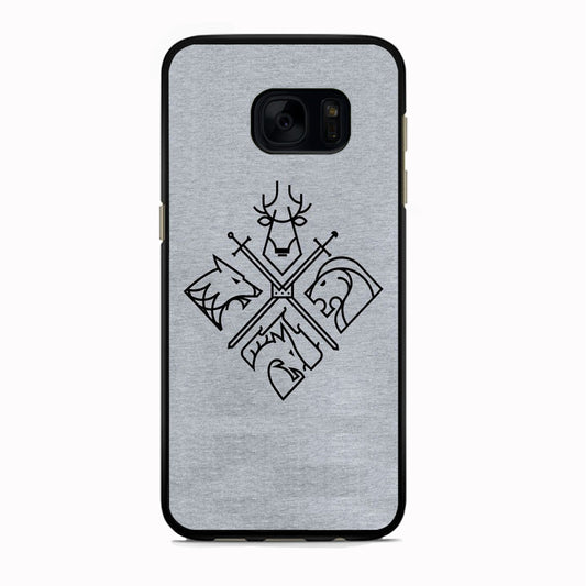 Game Of Thrones Valar Morghulis Grey Jeans Emblem Samsung Galaxy S7 Case