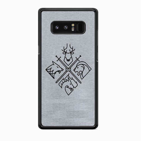 Game Of Thrones Valar Morghulis Grey Jeans Emblem Samsung Galaxy Note 8 Case